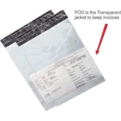 Dealsplant Tamper Proof Courier Polybag With  60 Mic Pod Pouch (4.5 X 10.5 Inches) - 100 Packs 1