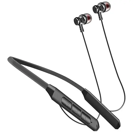 Frontech Symphonic Wireless Neckband Earphone |Magnetic Buds |20 Hours Playback Bluetooth 5.0 Type-C Charging 1