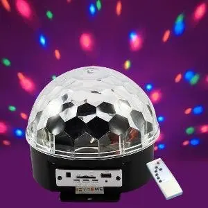 Dealsplant Led Mp3 Crystal Magic Ball Stage Effect Light Dj Club Disco Party Lighting 1