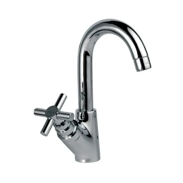 Jaquar Solo Sink Pillar Tap With Angular Knob & Swivel Spout Sol-Chr-6359 1
