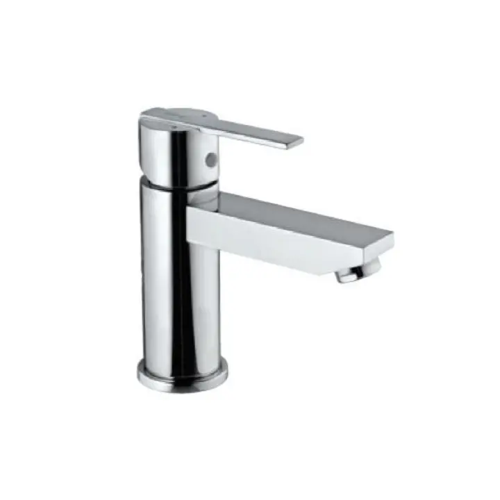 Jaquar  Fonte Single Lever Extended Basin Mixer Chrome Fon-40023B (Height-95Mm) Without Popup Waste System With 450Mm Long Braided Hoses 1