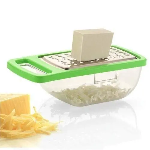 Himavat Cheese Grater And Slicer/Vegetables And Cheese Grater With Container (Multi Color ) 1