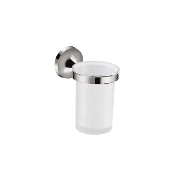 Parryware T6404a1 Tumbler Holder, Silver,Glass, Brass, Chrome Plated 1