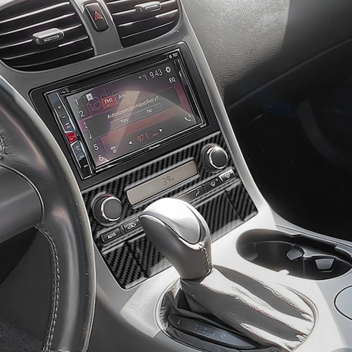 Dynacarbon™ Carbon Fiber Air Conditioning Control Panel Trim For Corvette C6 2005-2007 1
