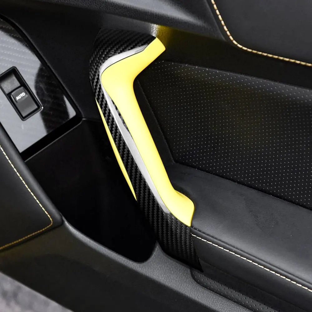 Dynacarbon™️ Hard Carbon Car Inner Door Handle Covers For Subaru Brz / Toyota 86 2013-2020 1