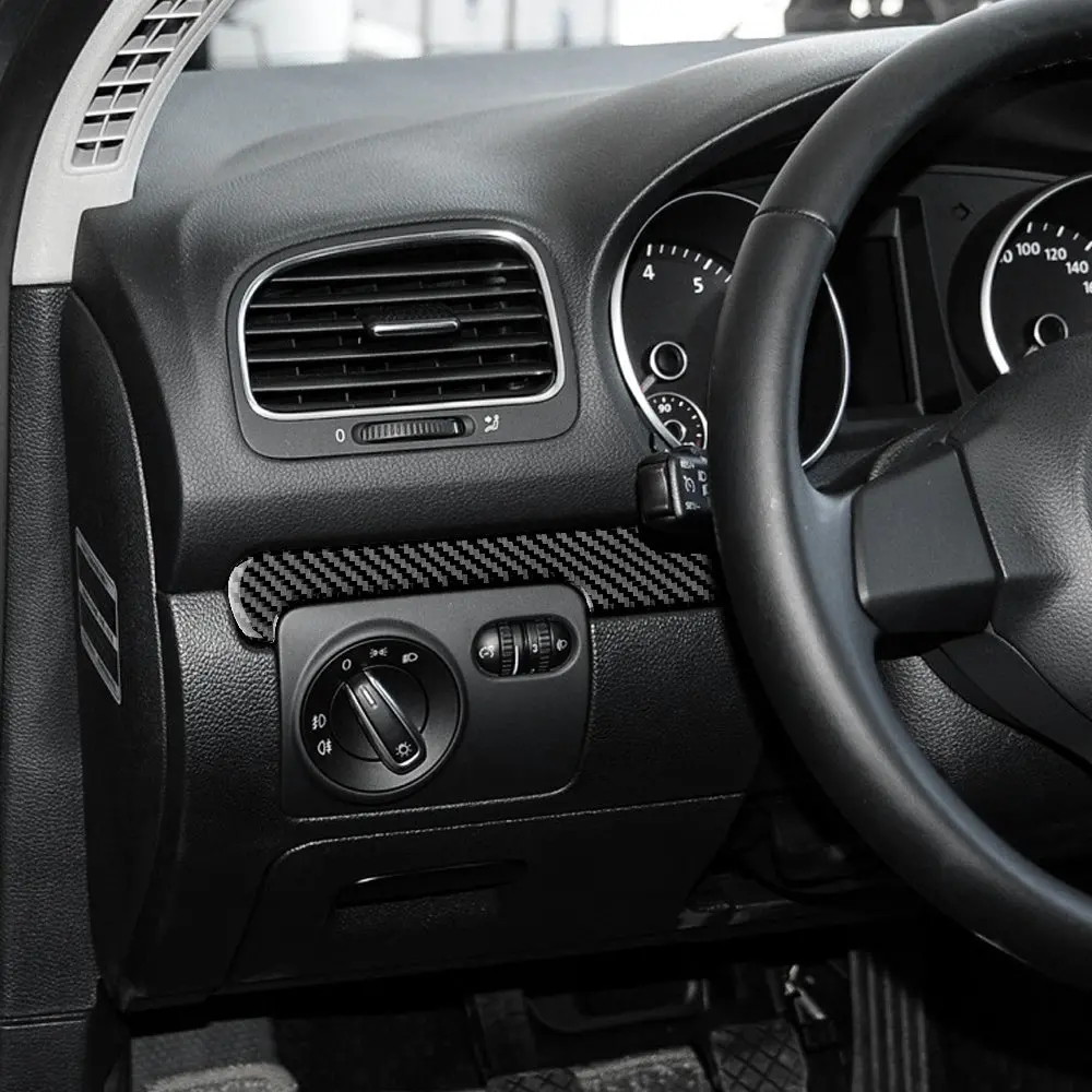 Dynacarbon™ 2Pcs Dashboard Trim For Volkswagen Golf Mk6 2008-2013 1