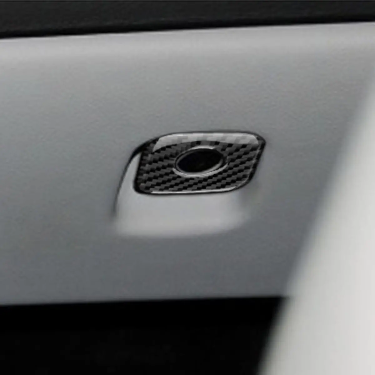 Dynacarbon™ Carbon Fiber Glove Box Handle Trim For Corvette C6 2005-2007 1
