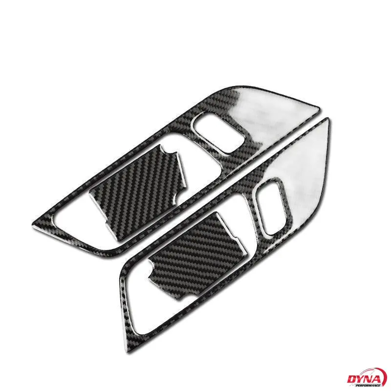 Dynacarbon™️ Carbon Fiber Door Handle Trim Kit For Ford Mustang 2015-2023 8