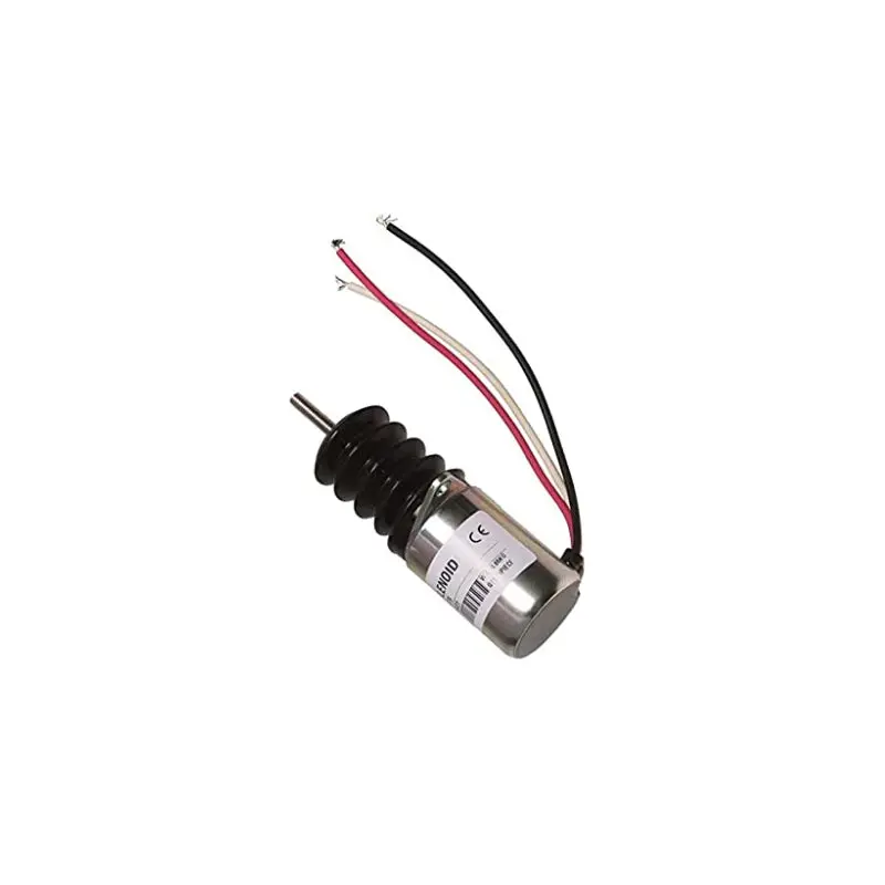 Diselmart  Am116779 Fuel Shut-Off Solenoid With 3-Wire Connector Fits For John Deere F1145 Mower 1