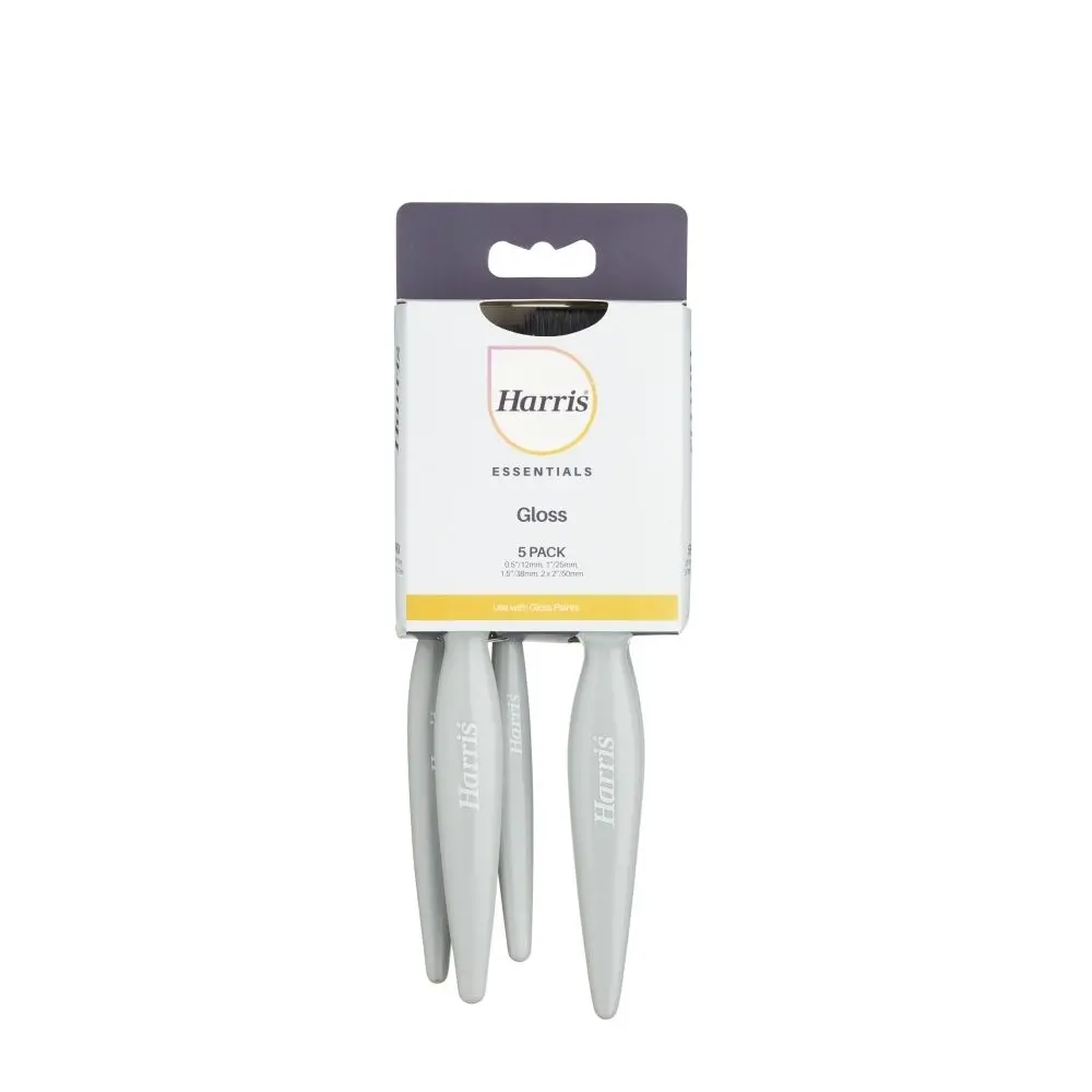 Harris Essentials Gloss Paint Brush 5 Pack 1