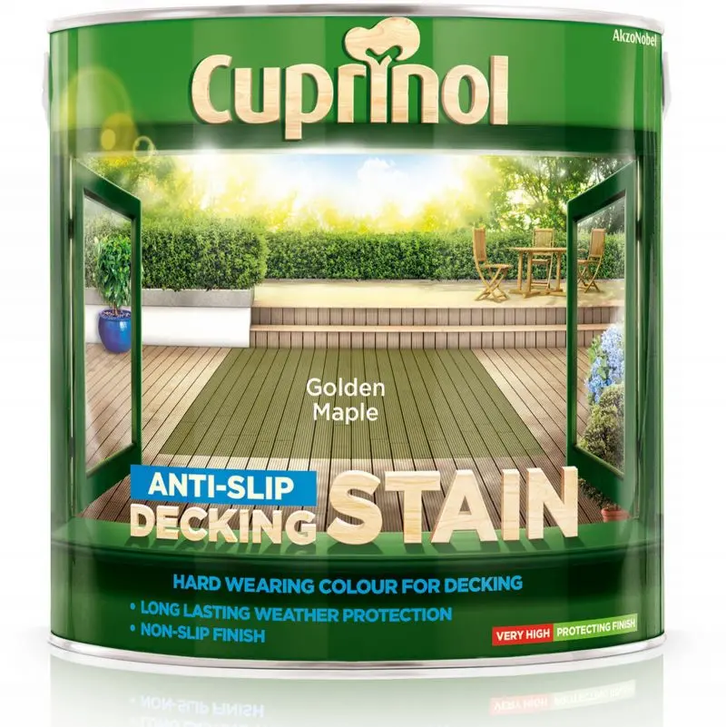 Cuprinol Anti-Slip Decking Stain - Golden Maple 1