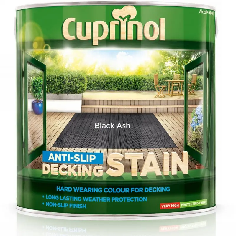 Cuprinol Anti-Slip Decking Stain - Black Ash 1
