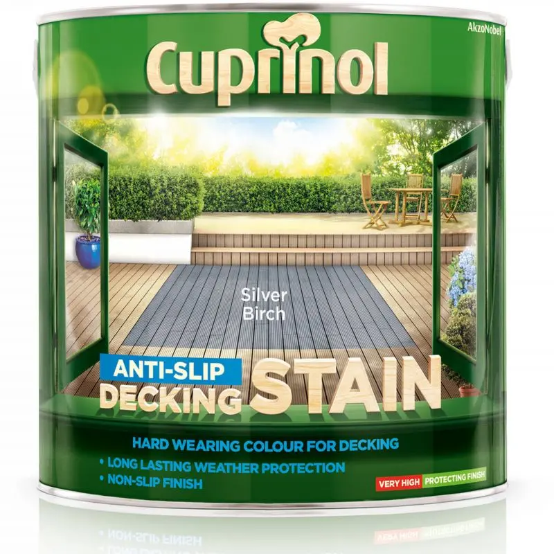 Cuprinol Anti-Slip Decking Stain - Silver Birch 1