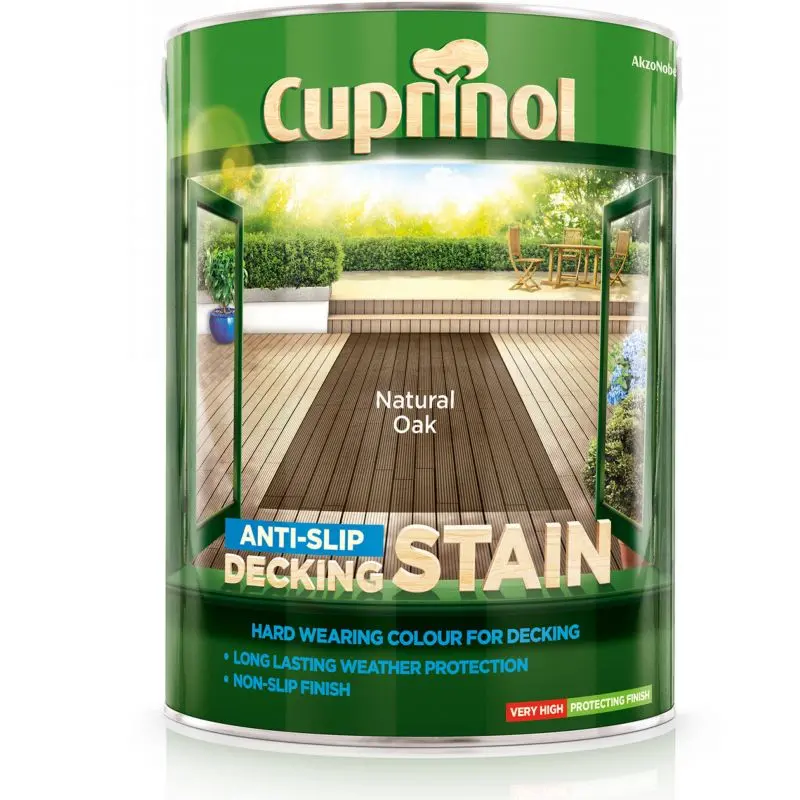 Cuprinol Anti-Slip Decking Stain - Natural Oak 1
