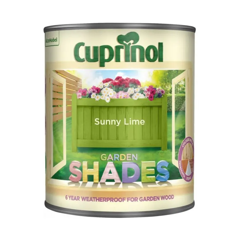 Cuprinol Garden Shades Wood Paint - Sunny Lime 1
