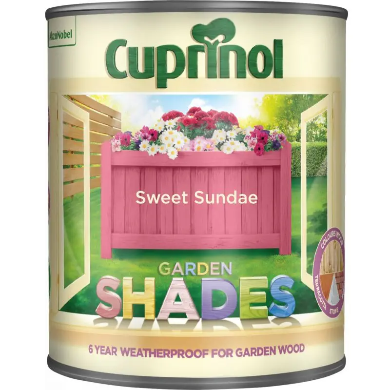 Cuprinol Garden Shades Wood Paint - Sweet Sundae 1