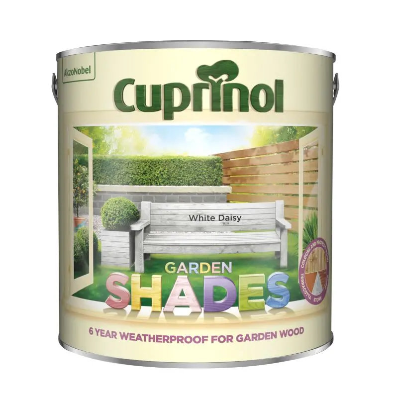 Cuprinol Garden Shades Wood Paint - White Daisy 1
