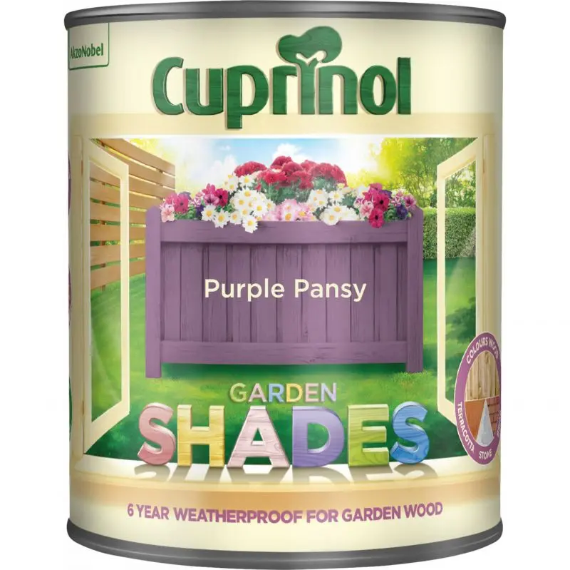 Cuprinol Garden Shades Wood Paint - Purple Pansy 1