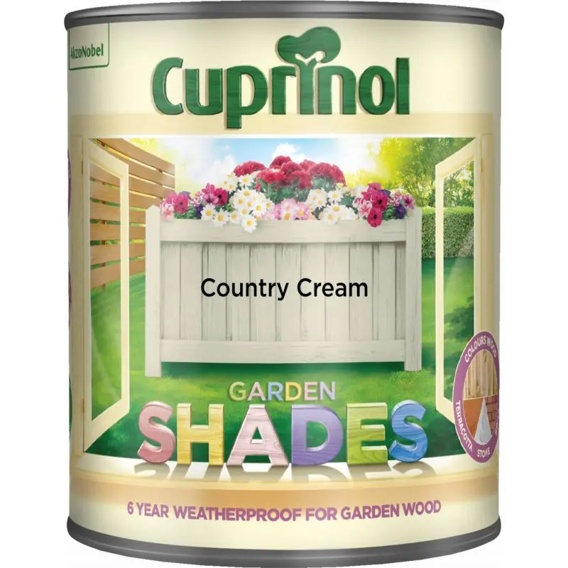 Cuprinol Garden Shades Wood Paint - Country Cream 1