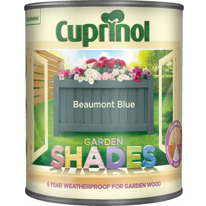 Cuprinol Garden Shades Wood Paint - Beaumont Blue 1