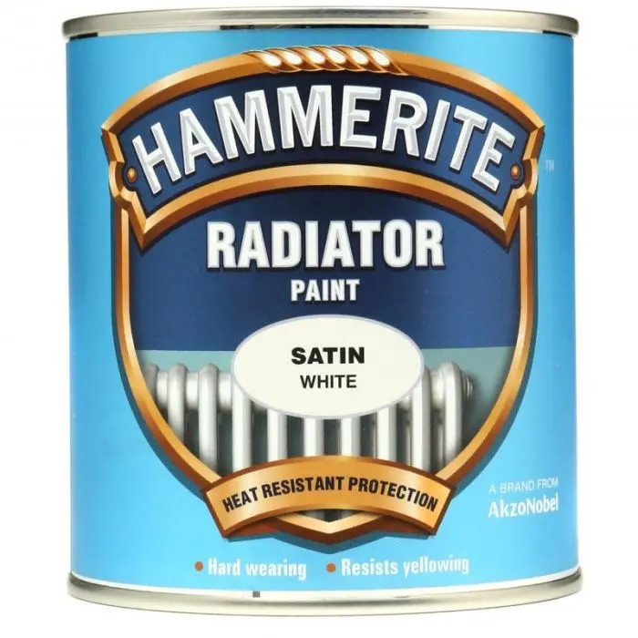 Hammerite Radiator Enamel - Satin White 500Ml 1