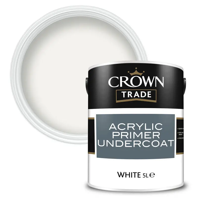 Crown Trade Acrylic Primer Undercoat - White 2