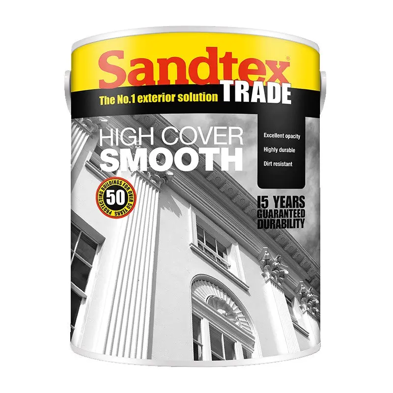 Sandtex Trade High Cover Smooth Masonry Paint - Tinted Colours 1