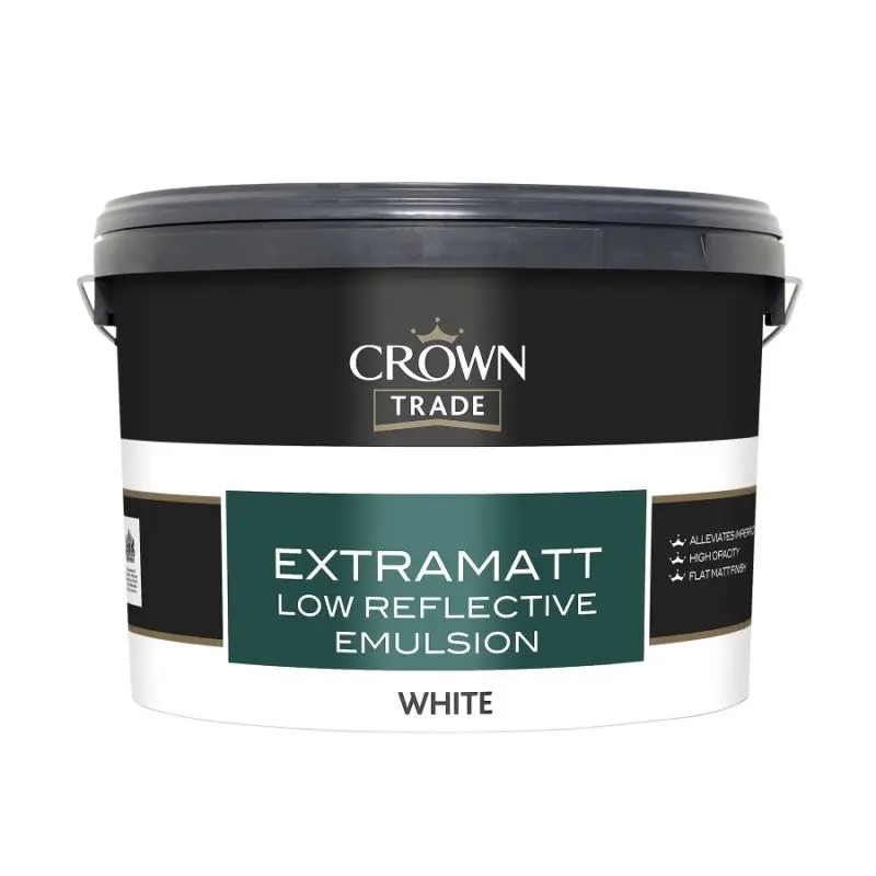 Crown Trade Extramatt Low Reflective Emulsion - White 1