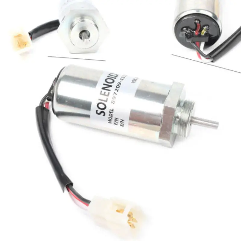 24V 897209-1152 Fuel Stop Solenoid Valve Fits For Hitachi Mv2-40 Ex4u Ex40u Ex55 Ex58 Zx40u 1
