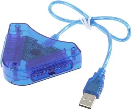 Fortune Cats Usb Controller Adapter For Ps2 Controllers - Dual Port To Pc Usb Adapter 1