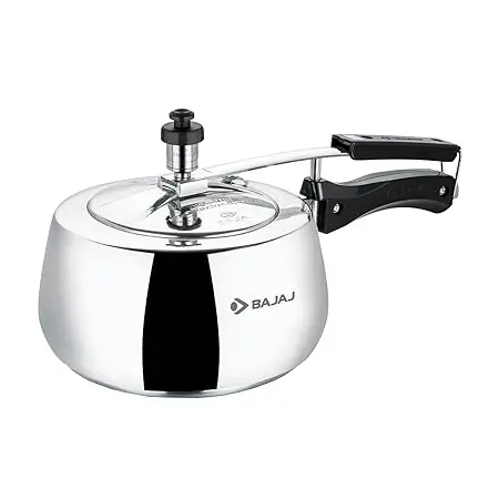 Bajaj Pcx 63D, 3 Ltr, Aluminium Handi Pressure Cooker With Induction Base 1