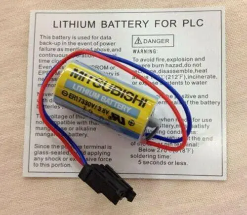 Mitsubishi Lithium Battery 3.6V For Mitsubishi Servo A6bat Er17330v 1