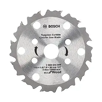 Bosch 2608644669 Coolteq 110X1.6/1.0X20mm 12Teeth Circular Saw Blade 1