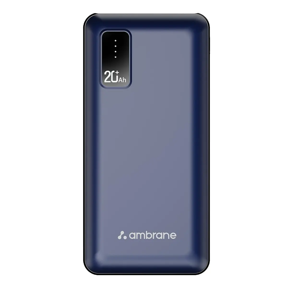 Ambrane 20000Mah Power Bank With 10.5W Fast Charging, Dual Usb Output, Made In India, Multi-Layer Protection, Wide Compatibility, Stylish & Compact Design + Free Type-C Cable (Capsule 20, Blue) 1