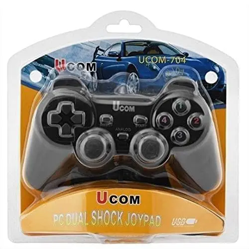 Game Guru Ucom- 704 Pc Dual Shock Vibration Joypad (1Pc) Pc& Laptop Gamming Controller 1