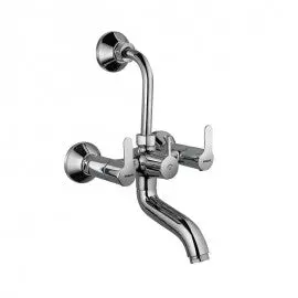 Essco Cosmo Wall Mixer Faucet Wall Mixer With Provision For Overhead Shower With 115 Mm Long Bend Pipe On Upper Side, Connecting Legs & Wall Flanges Cos-Chr-103273 1