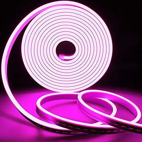5 Meter Led Neon Light Rope, Waterproof Outdoor Flexible Strip Light With Adapter For Diwali,Christmas,Home Decoration 1