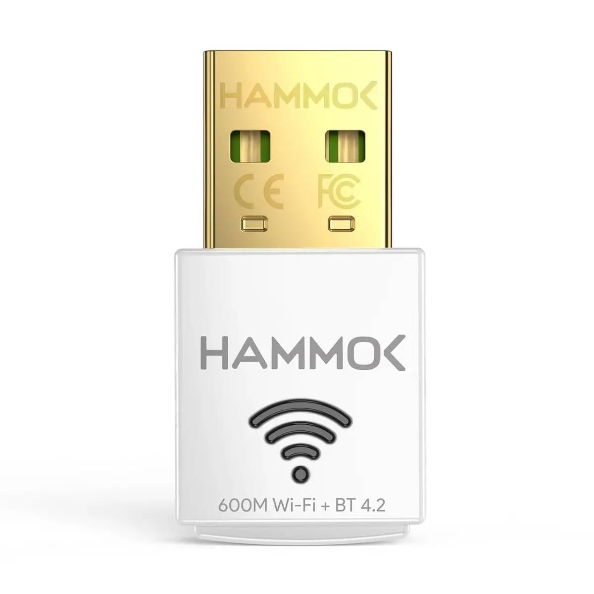 Hammok Ella Usb 2.0 Wi Fi Bluetooth Adapter, 2-In-1 600Mbps Dual Band 2.4/5Ghz Wireless Network External Receiver, Mini Wi-Fi Dongle For Pc/Laptop/Desktop Usb Computer Network Adapters 1