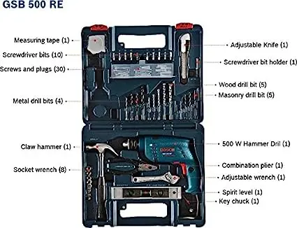 Bosch Gsb 500 Re Kit 500 W Power Tool Kit 1