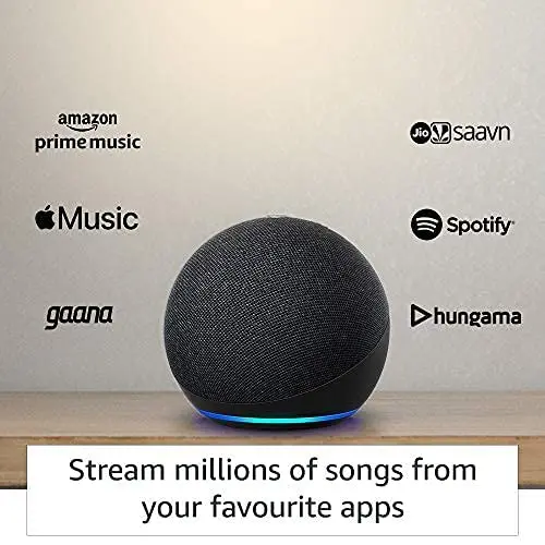 Echo Dot (4Th Gen, 2020 Release) Smart Speaker With Alexa (Black) 1