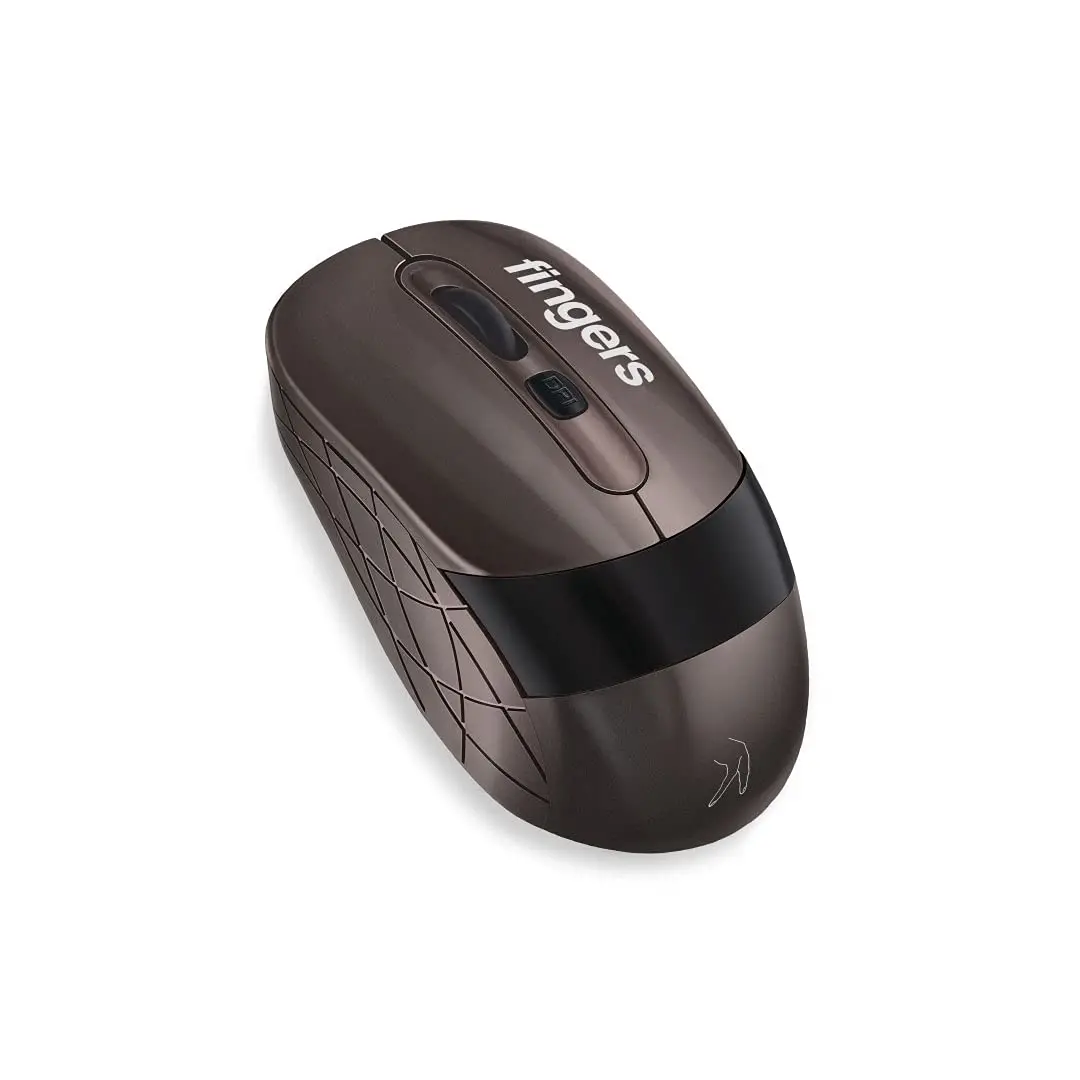Fingers Aerogrip Wireless Mouse With 2.4 Ghz Usb Receiver (Compatible With Windows, Mac & Linux | Ambidextrous) 1