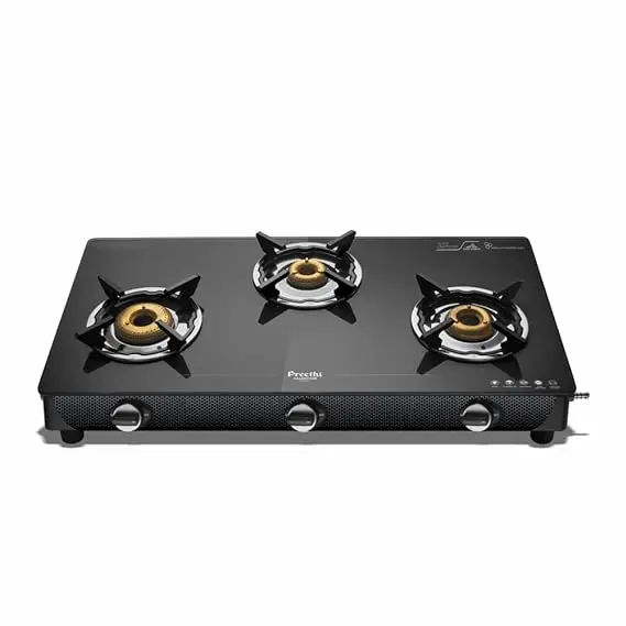 Preethi Valentino Carbon 3 Burner Gas Stove - Gts 121 1