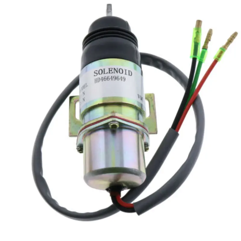 12V 71630153 Fuel Stop Solenoid Valve Fits For Jcb Construction 8052 8060 1