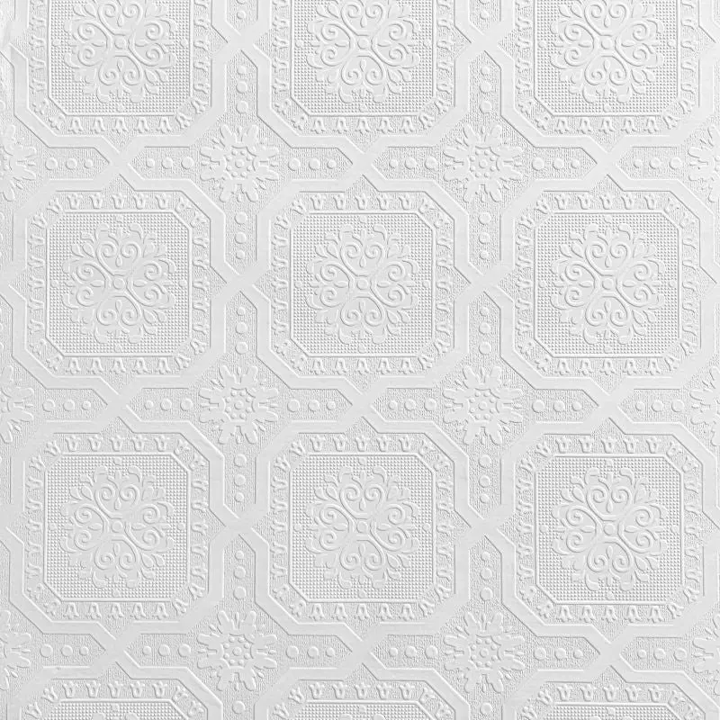 Chatsworth Luxury Vinyl Wallpaper White 1