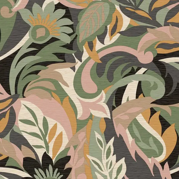 Casa Floral Botanical Blush Wallpaper Sample 1