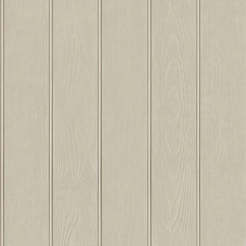 Olivia Beaded Wood Wallpaper Beige Sample 1