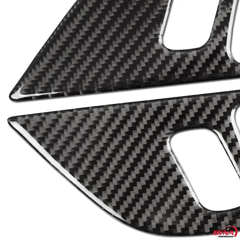 Dynacarbon™️ Carbon Fiber Door Handle Trim Kit For Ford Mustang 2015-2023 7