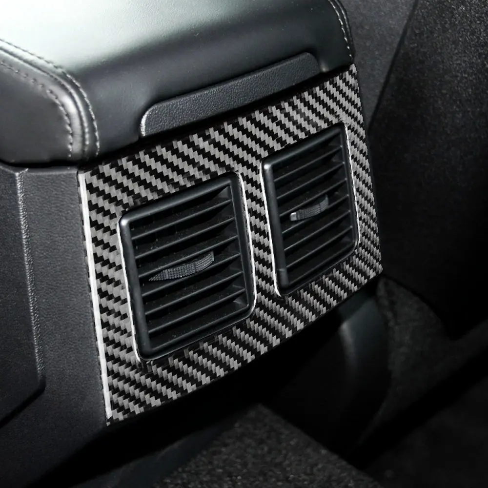 Dynacarbon™️ Carbon Fiber Rear Center Air Outlet Overlay For Dodge Challenger 2008-2014 1