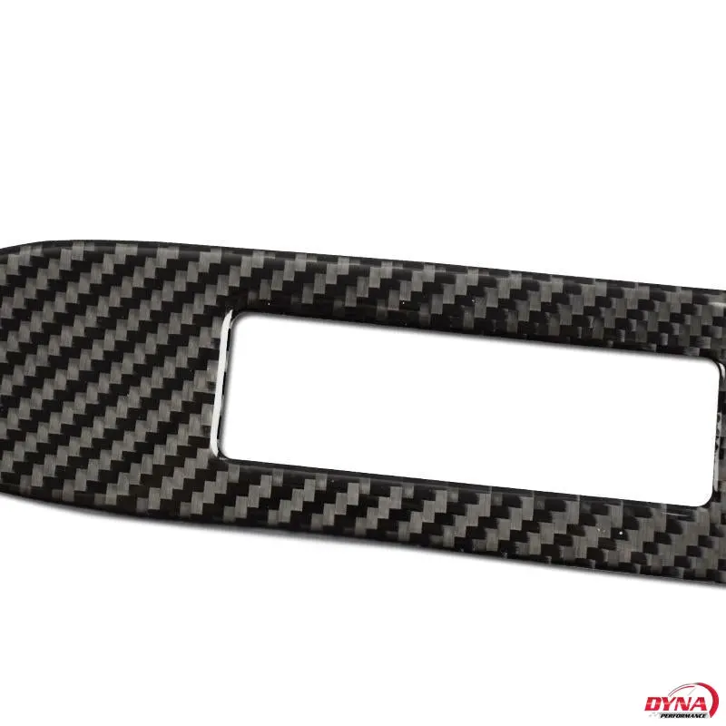 Dynacarbon™️ Carbon Fiber Lhd Passenger Dashboard Strip Trim Overlay For Ford Mustang 2015-2023 8