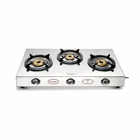Preethi Ember Stainless Steel 3B Gas Stove 1